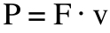 Power Force Velocity Equation